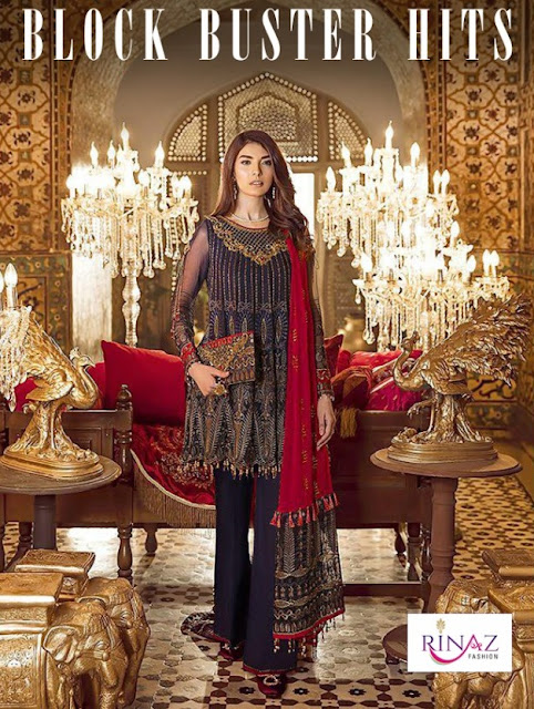 Block Buster hits Pakistani Suits by Rinaz fashion wholesale Price