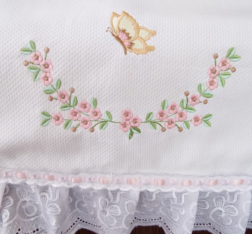 1000 Artes: Manta para bebê Bordada