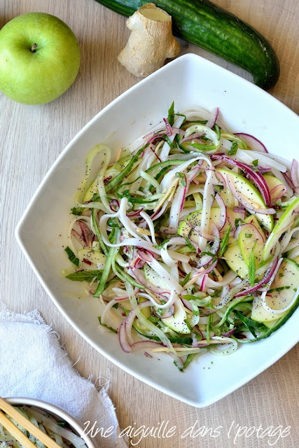 Nouilles de riz froides au concombre et au pavot, d'Ottolenghi