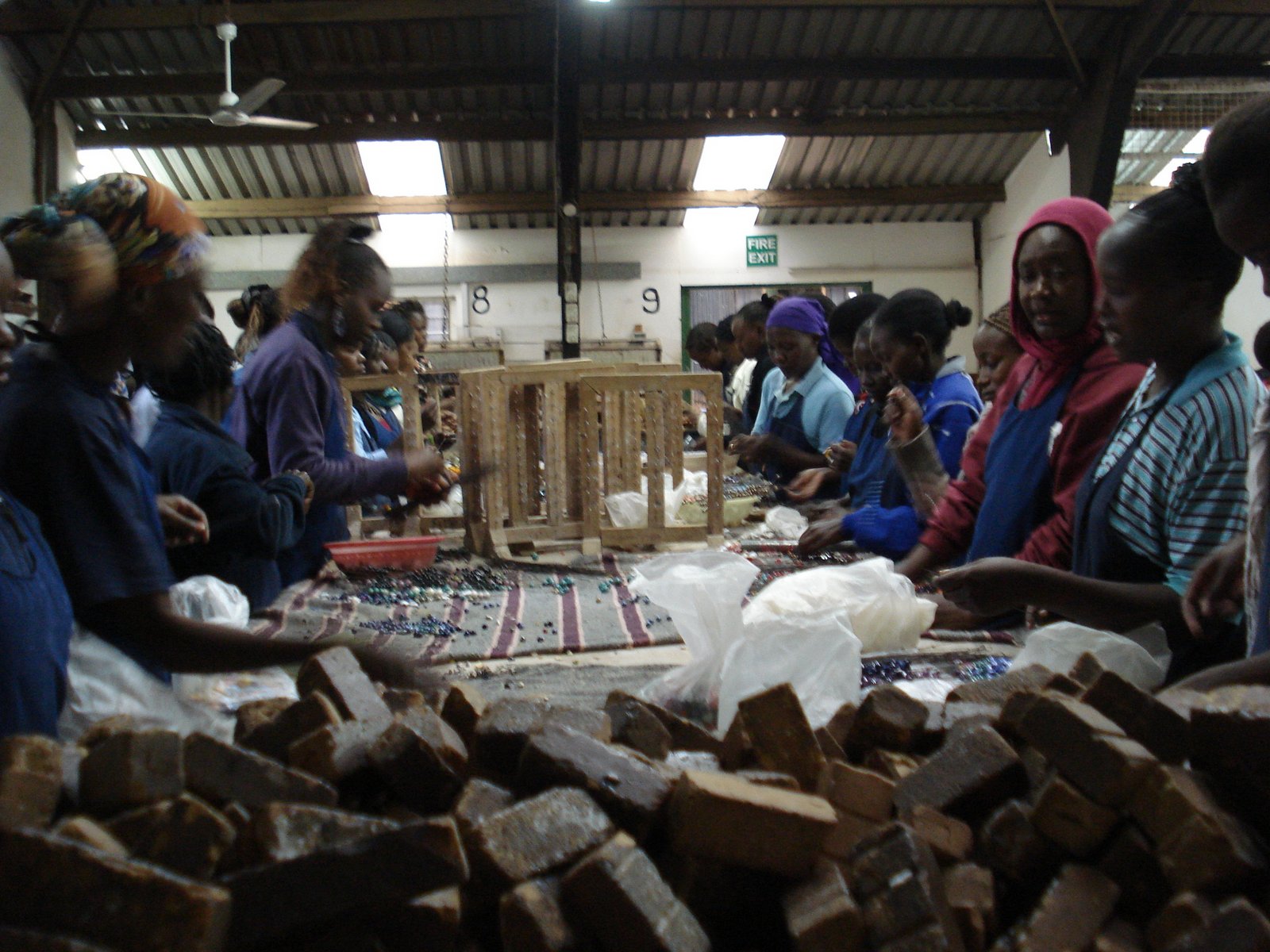 Jon and Marianne Hunter in Kenya: Kazuri Bead Factory in Nairobi