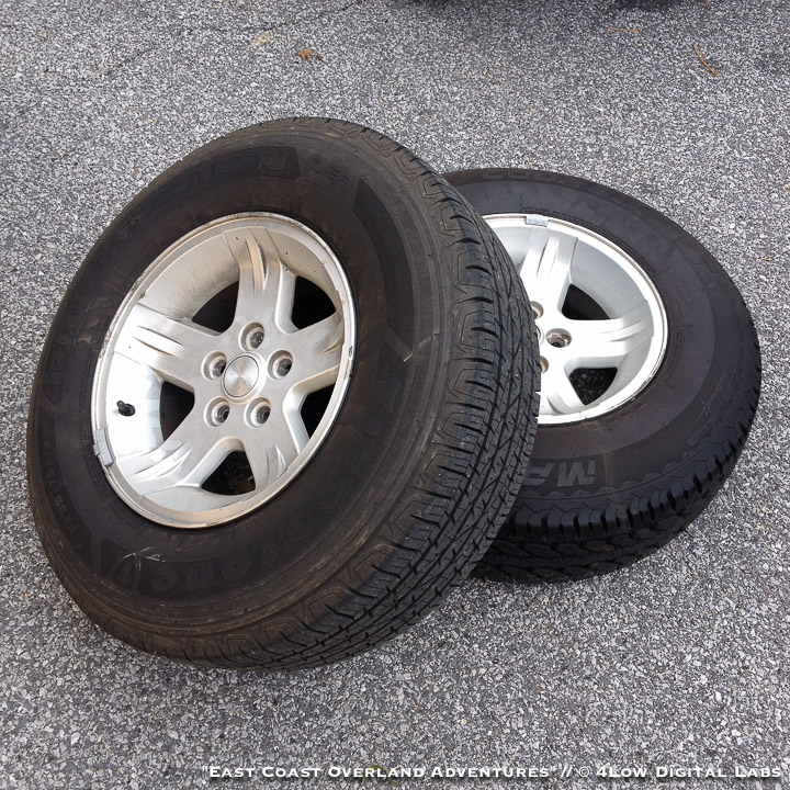 Tires, tires, and more tires East Coast Overland Adventures