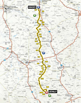 Mapa Paris Nice Etapa 2