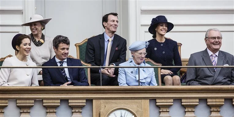 The Danish Royal Family attended the opening of the Danish Parliament at Christiansborg Palace. 07 October 2014