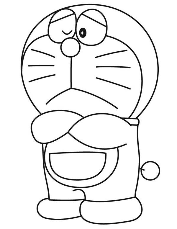 10 Sketsa Gambar Mewarnai Doraemon Anak PAUD TK SD