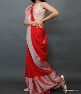 linen silk sarees