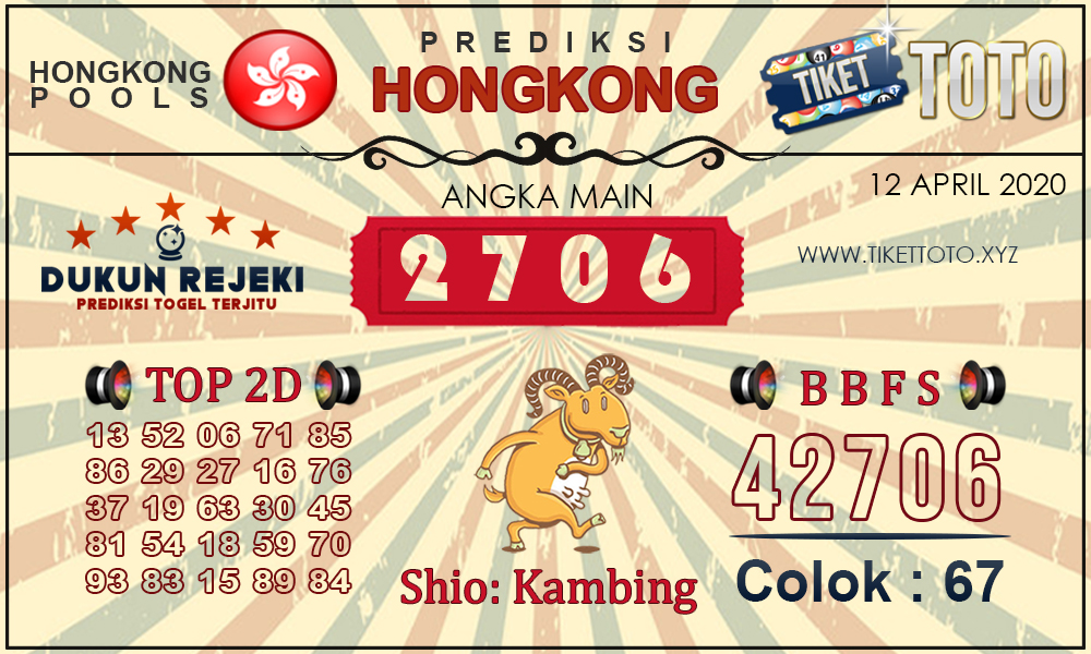 Prediksi Togel HONGKONG TIKETTOTO 12 APRIL 2020
