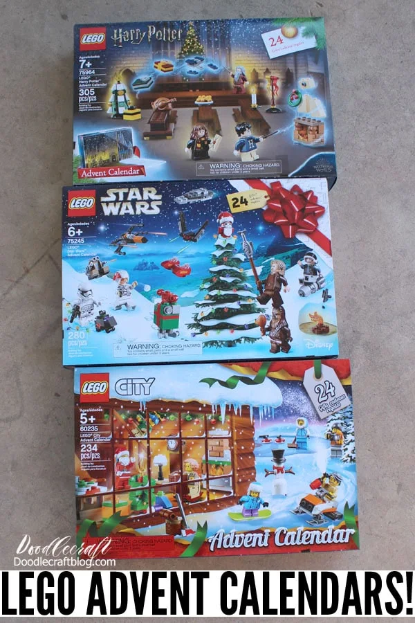 Lego Advent Calendars Countdown to Christmas! Star Wars, Harry Potter and Lego City Advent Calendar sets.