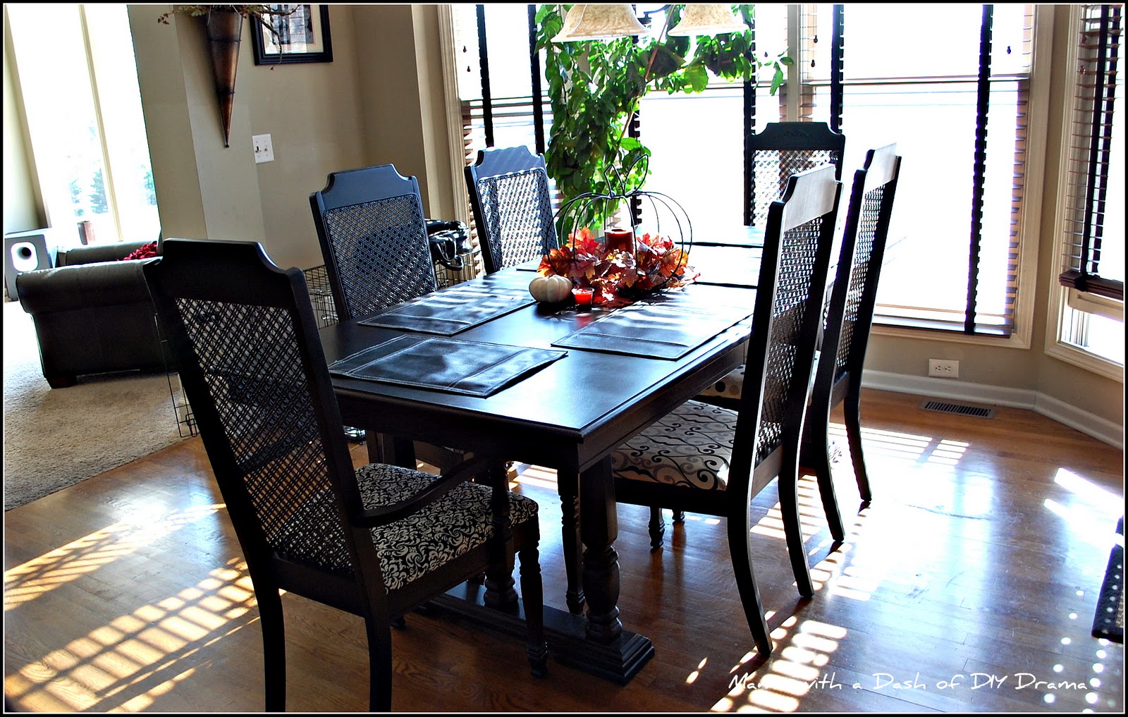 Mama With a Dash of DIY Drama Dining table and chairs get new life!!