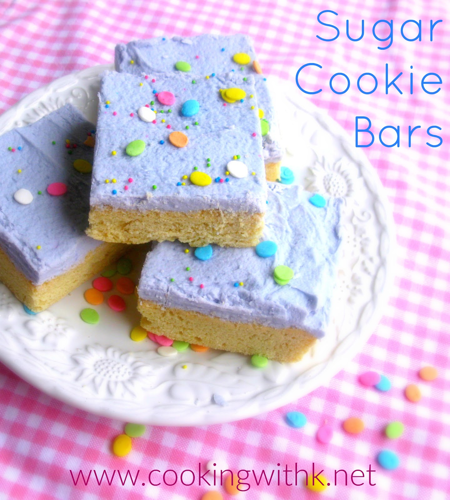 Sugar Cookie Bars {The Perfect Easter Cookie}