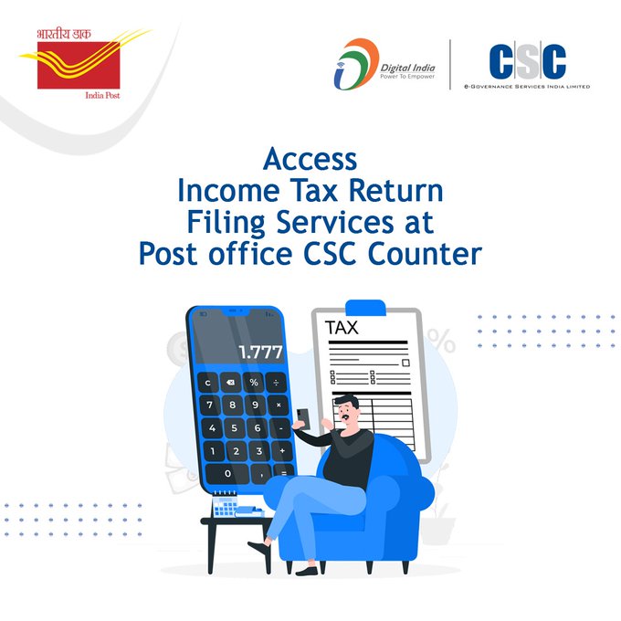 Now file Tax Return at your nearest post office