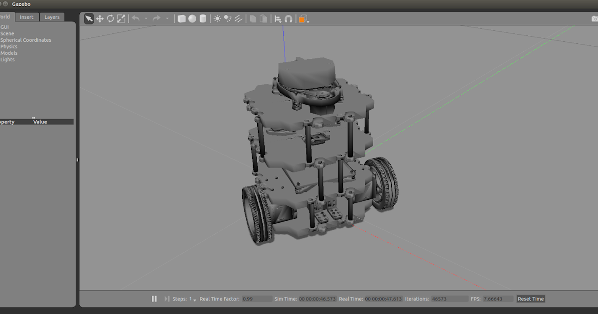 RobotStudio ROS 機器人開發研究室 [ROS] Gazebo 開啟 turtlebot3_burger 的 SDF 模型