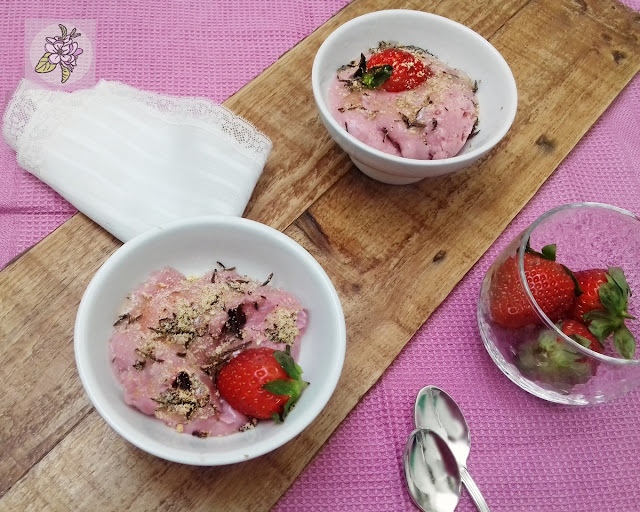 Helado vegano de feresa