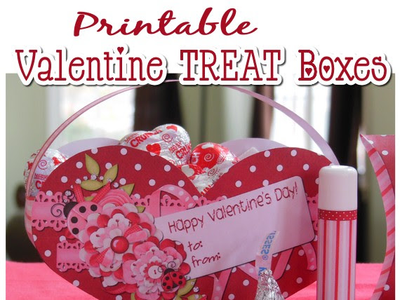 {NEW} Printable Valentine Treat Boxes!