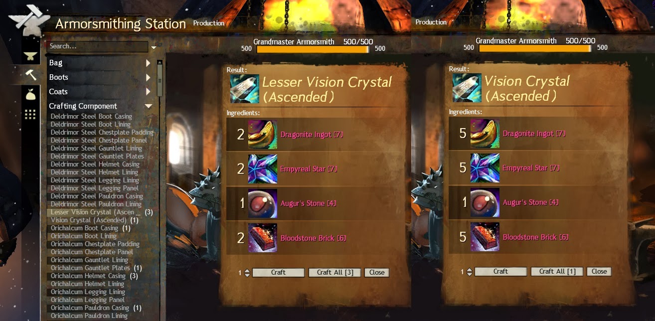 Online Games: Crafting Ascended Armor - How Easy?