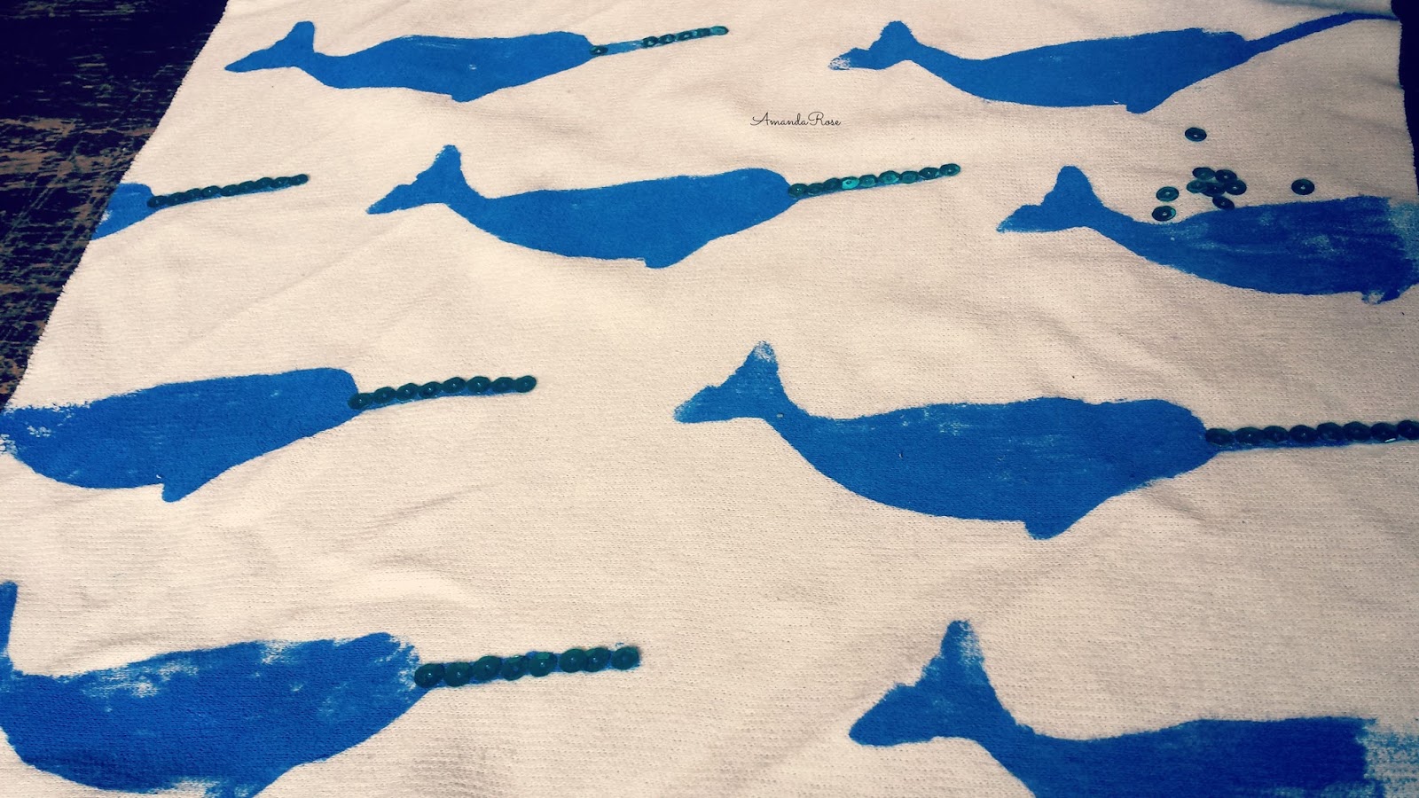 Tutorial Narwhal fabric stamping, Don't about the lost