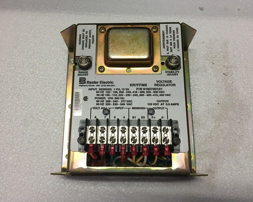 PHOENIX INC *NEW* BASLER ELECTRIC KR7FFMX VOLTAGE REGULATOR PART NO