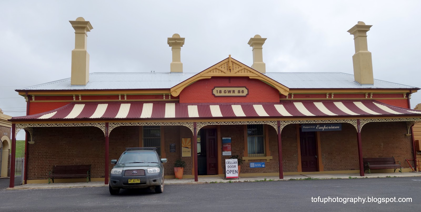 Tofu Photography The old railway station, now Coffee Hill wines, in Millthorpe, NSW