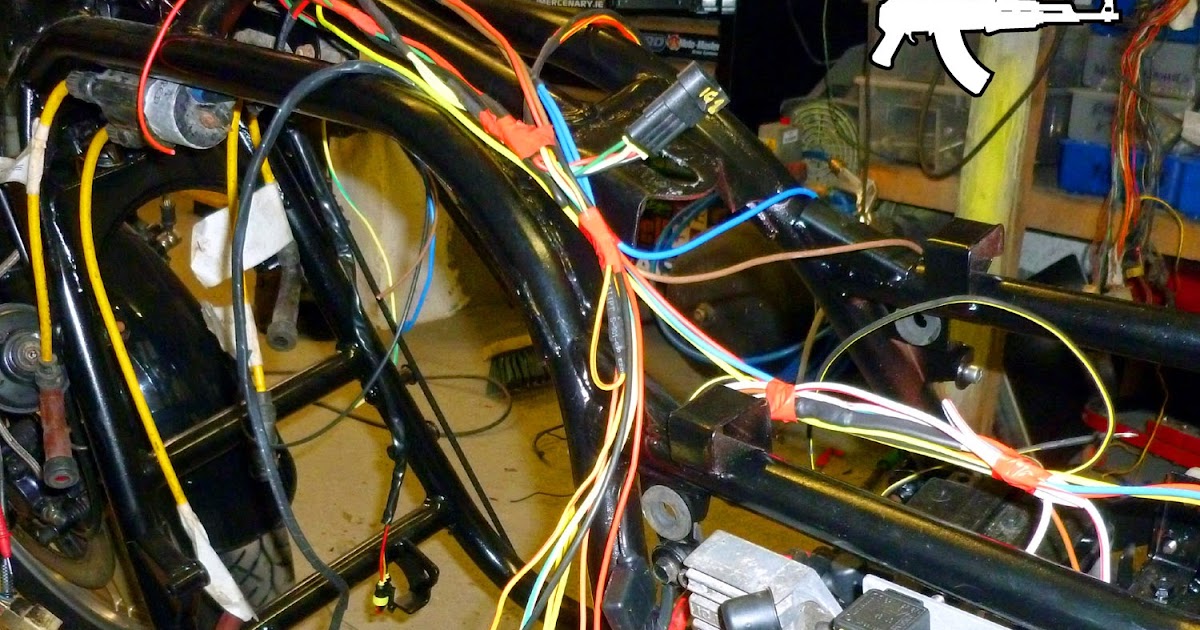 Mercenary Garage: GPZ 1100 Custom Wiring - Part 2