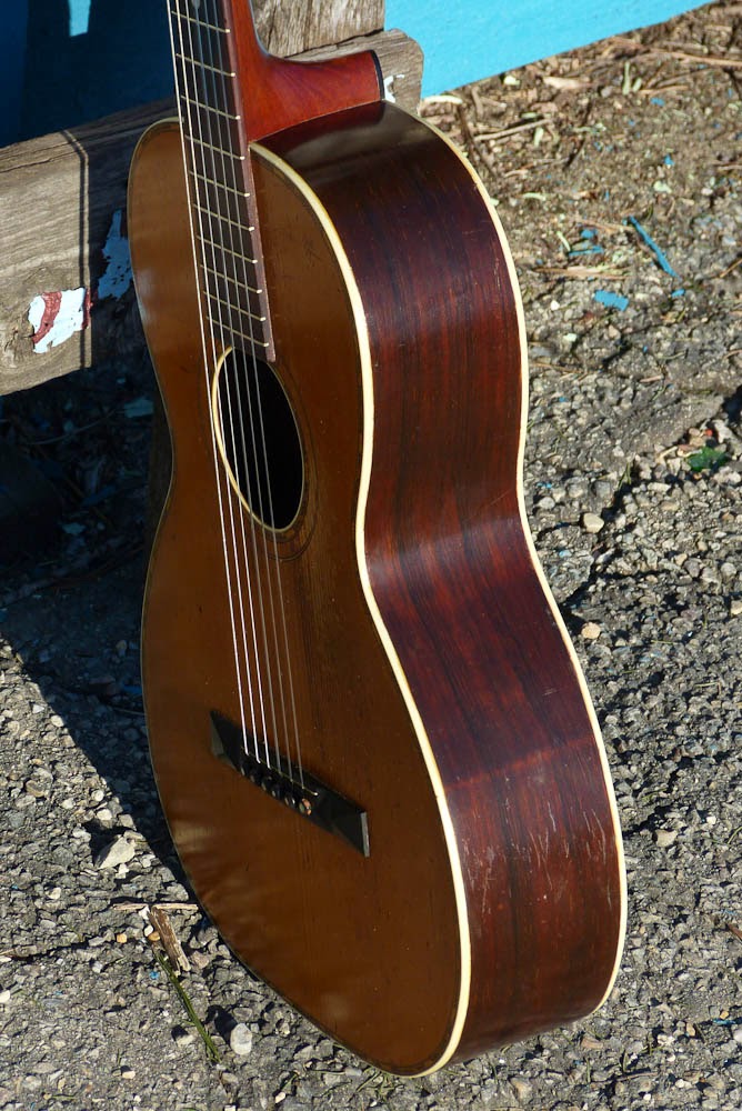 c.1900 Bruno "The Vernon" Size 2 Gutstrung Parlor Guitar