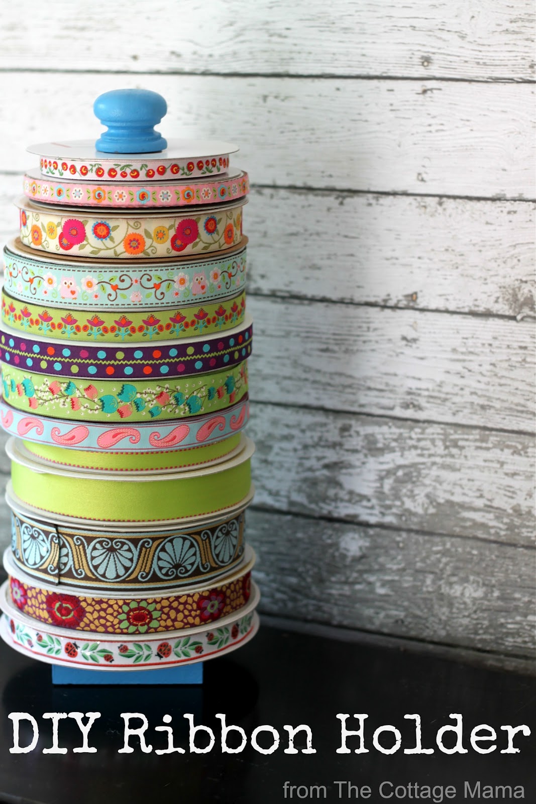 DIY Ribbon Holder Tutorial - The Cottage Mama