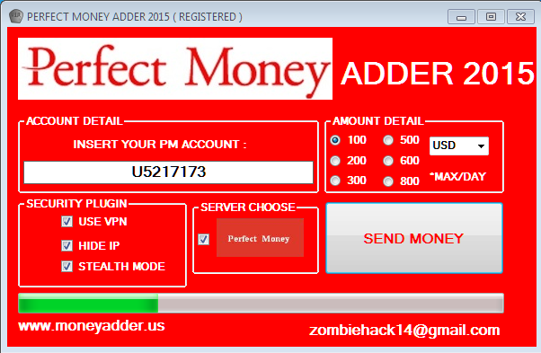 Perfect Money Adder : Perfect Money Adder 2015