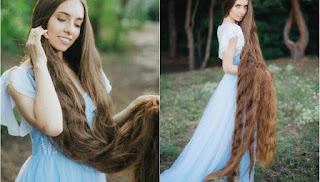 Rapunzel da vida real gasta R$ 462 por mês com produtos para cabelo