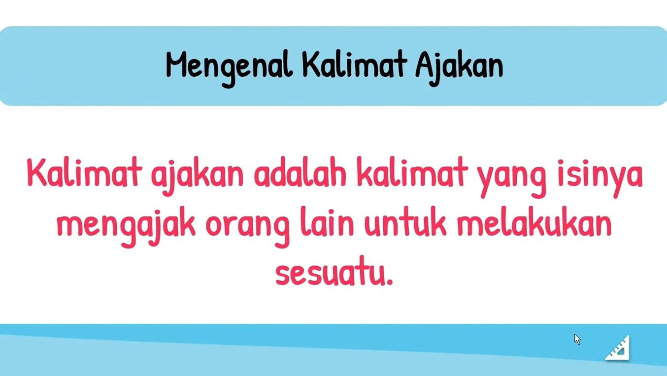 Pembelajaran Tematik Kelas 2 Kalimat Ajakan