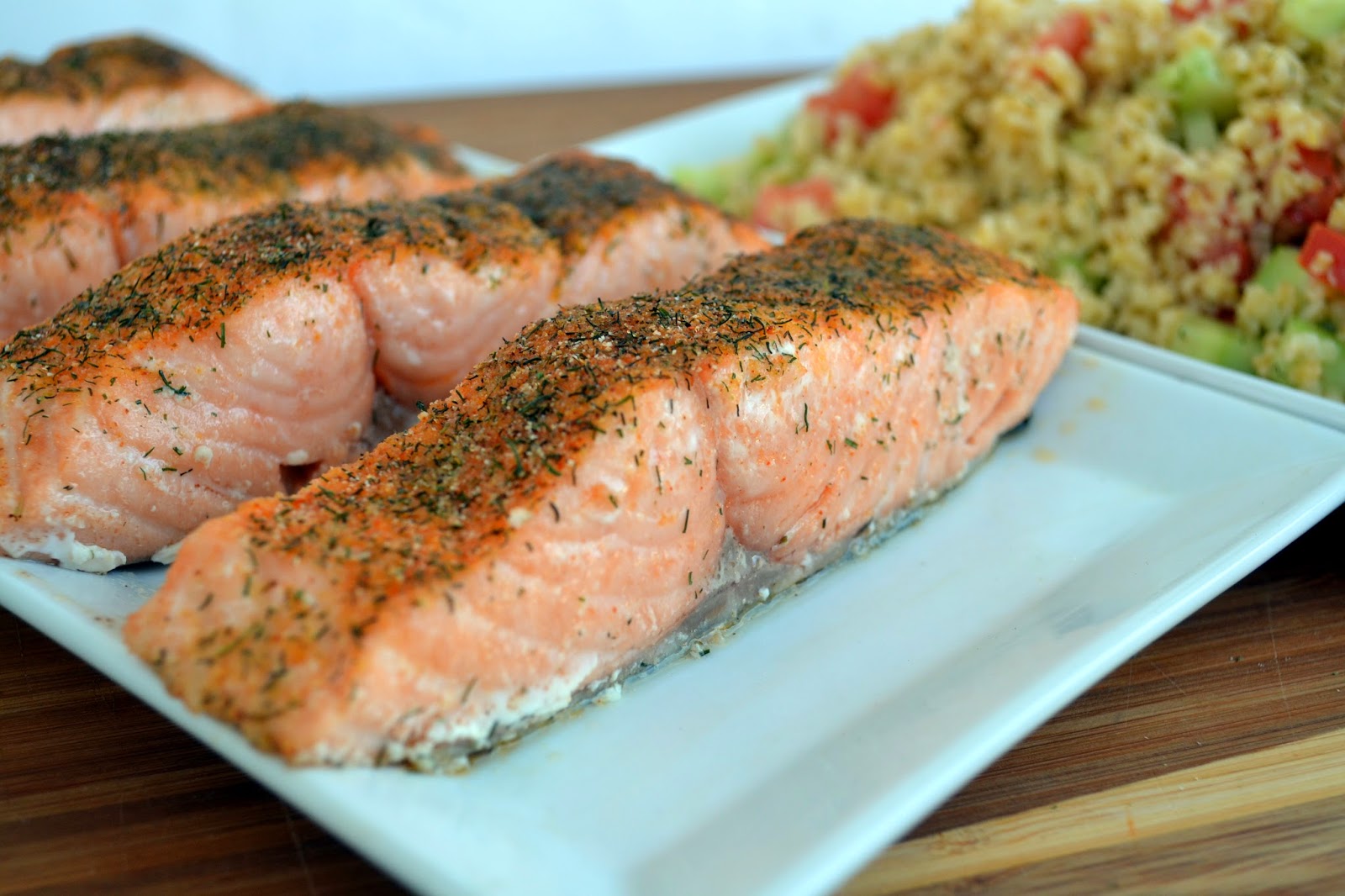 Baked Crusted Salmon Table ready in 15 minutes {Sponsored by