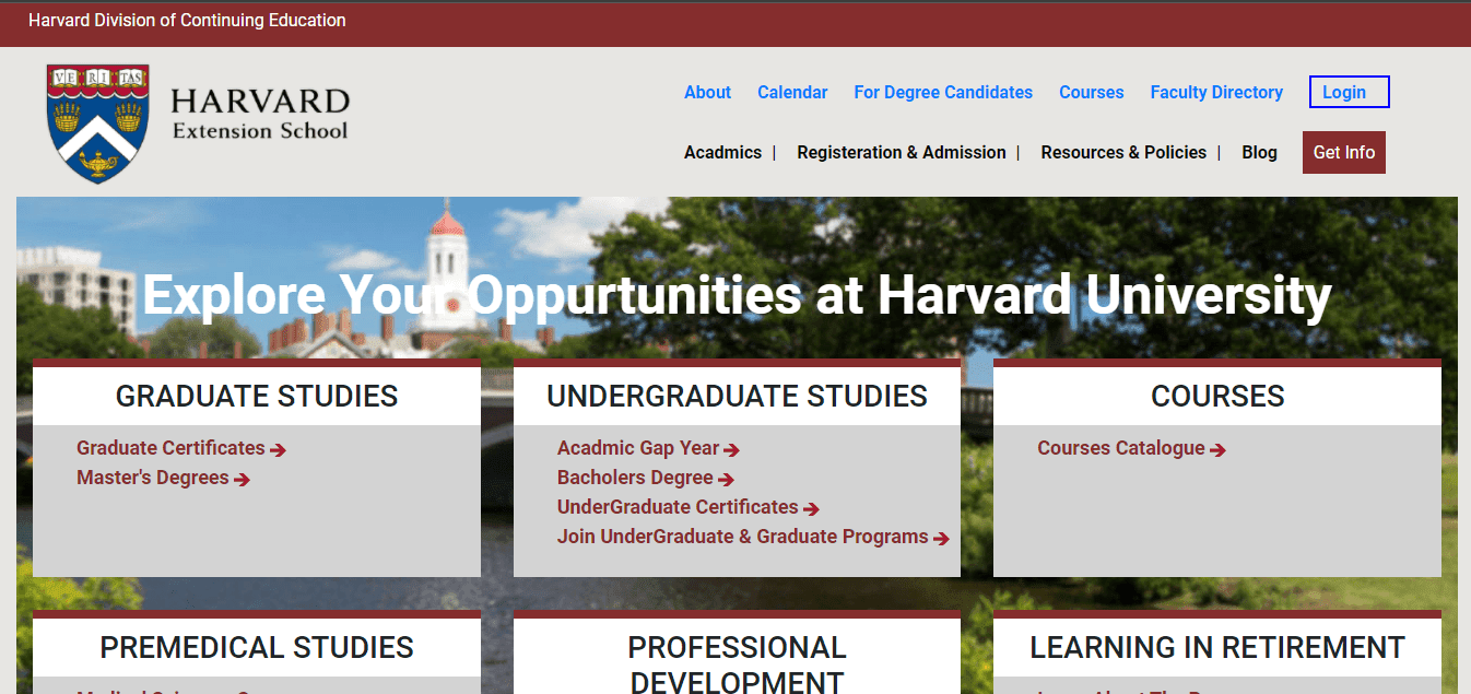 Harvard HTML Page | Muhammad Kamran Portfolio