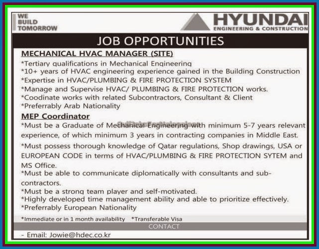 Hyundai job vacancies Gulf Jobs for Malayalees