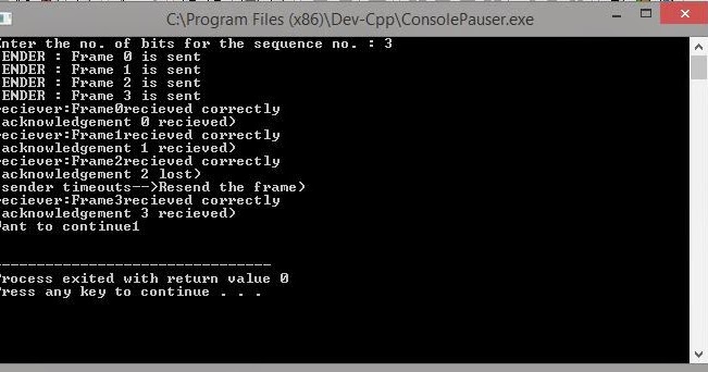 DU CS Lectures: SIMULATE AND IMPLEMENT SELECTIVE REPEAT SLIDING WINDOW ...