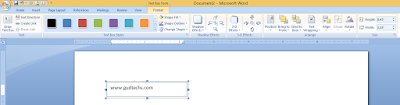 Text Box in Microsoft Word - टेक्स्ट बॉक्स की सेटिंग 2