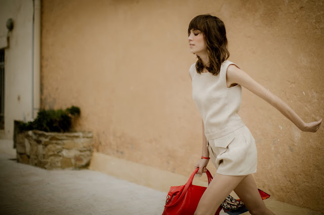 Alexa Chung for Longchamp SS2014 campaign