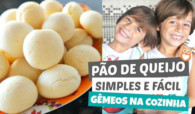 Pão de queijo rápido, simples e fácil (com 3 ingredientes) | Gêmeos na Cozinha Pão de queijo rápido, simples e fácil (com 3 ingredientes) | Gêmeos na Cozinha