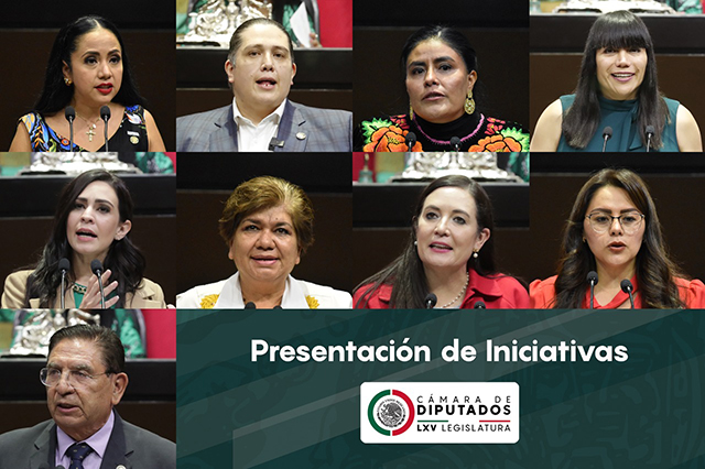 Diputadas y diputados de Morena, PAN y PRI presentan nueve iniciativas