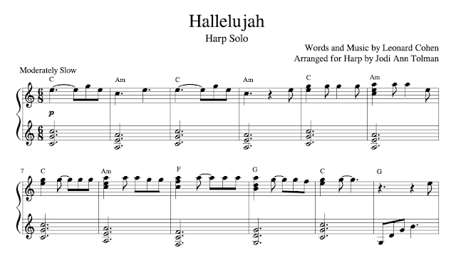 Hallelujah, Harp Solo | Music by Jodi Ann