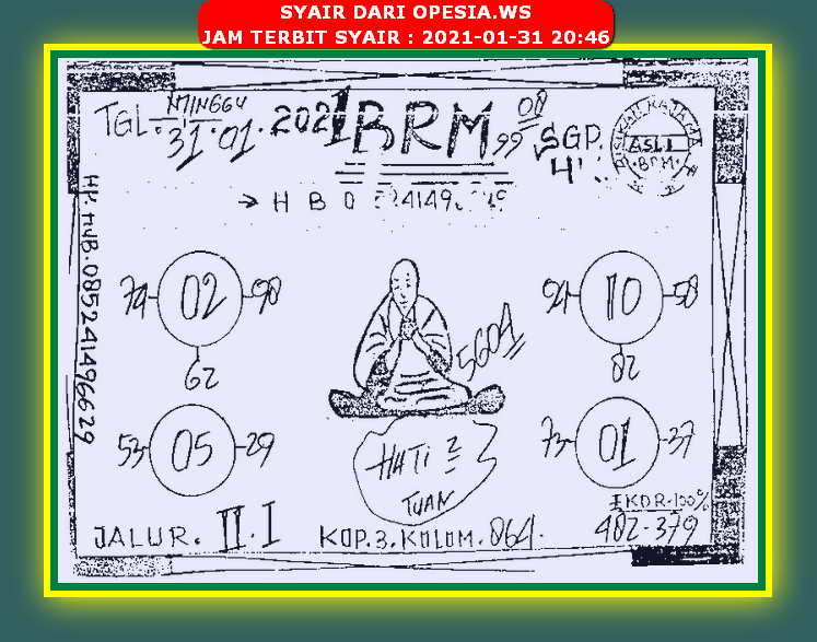 Kode Syair Hongkong Minggu 31 Januari 2021 Kumpulan Syair Toto Kode Syair Hongkong Minggu 31 Januari 2021 Kumpulan Syair Toto