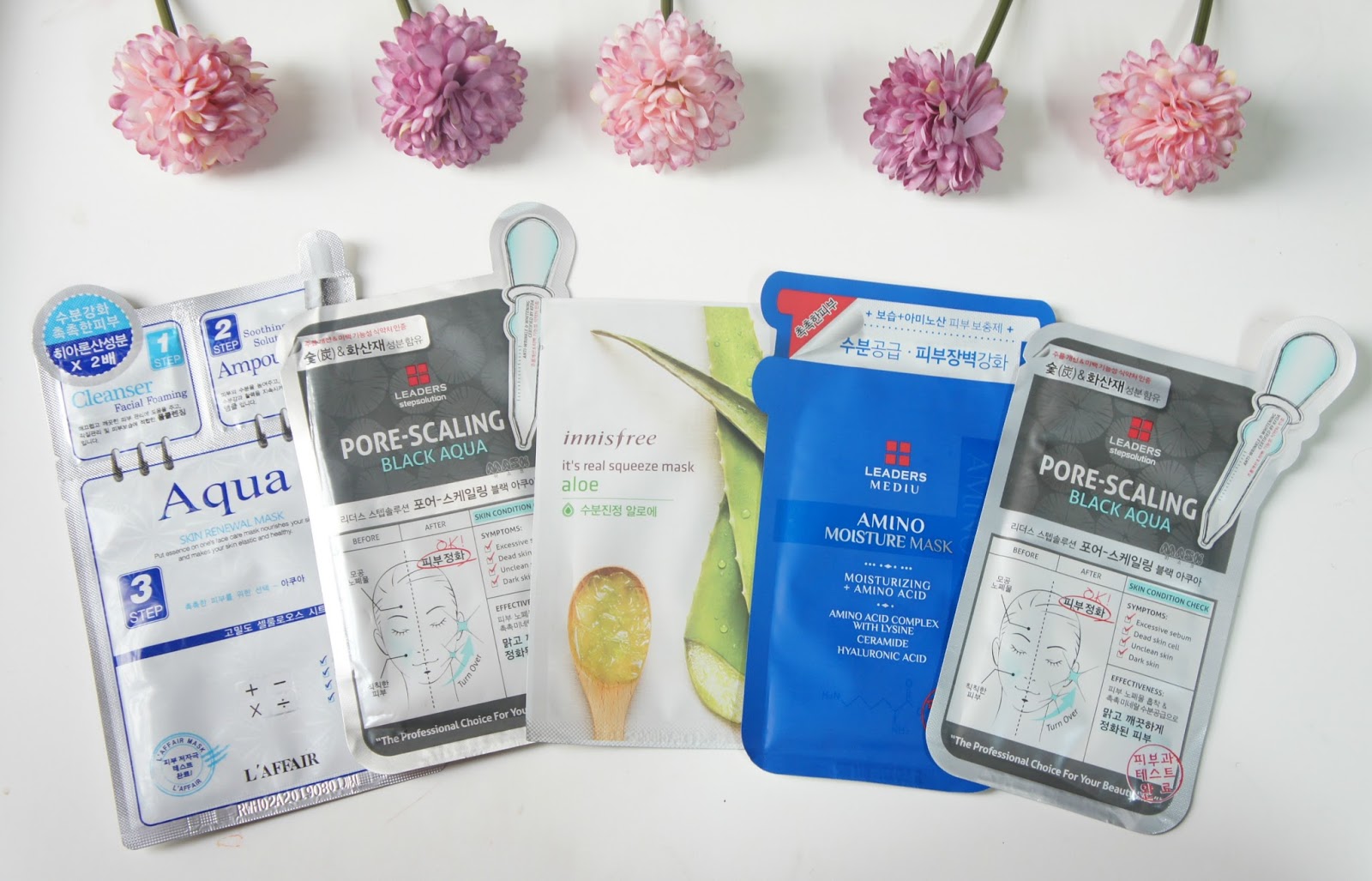 Ammarahblog KOREAN SHEET MASK HAUL