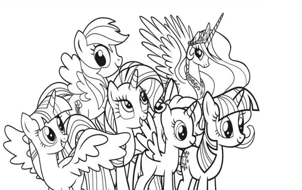 My Little Pony Unicorn Coloring Pages