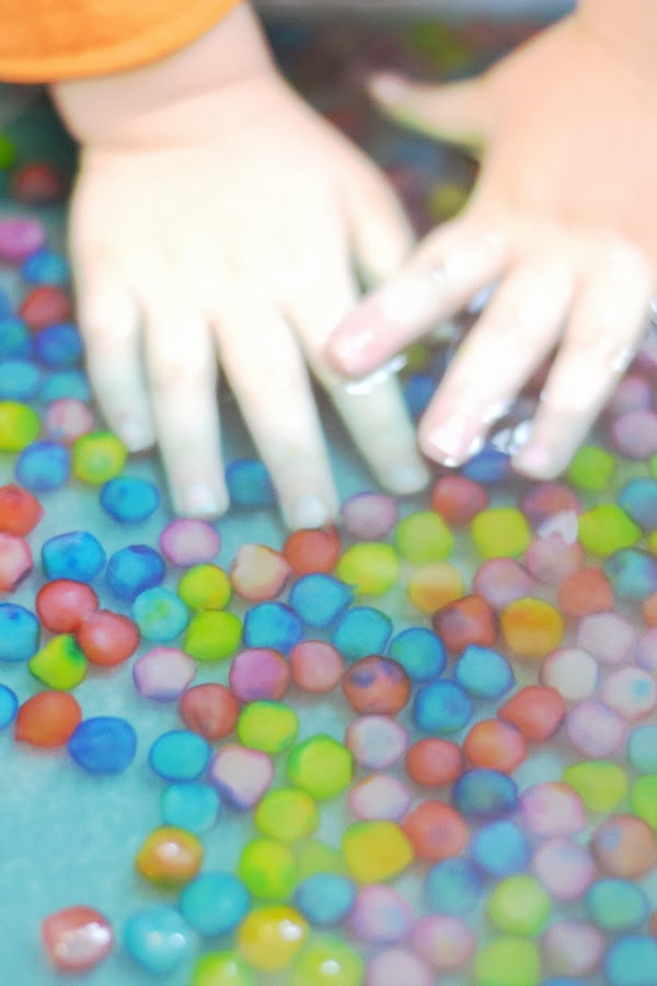 Make taste-safe water beads for kids by following this easy recipe tutorial. #ediblewaterbeads #ediblewaterbeadshowtomake #tastesafewaterbeads #homemadewaterbeads #waterbeads #waterbeadactivities #waterbeadsideas #waterbeadssensory #tapiocapearlsrecipe #growingajeweledrose
