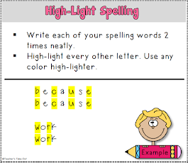 Weekly Spelling Words | Teacher's Take-Out