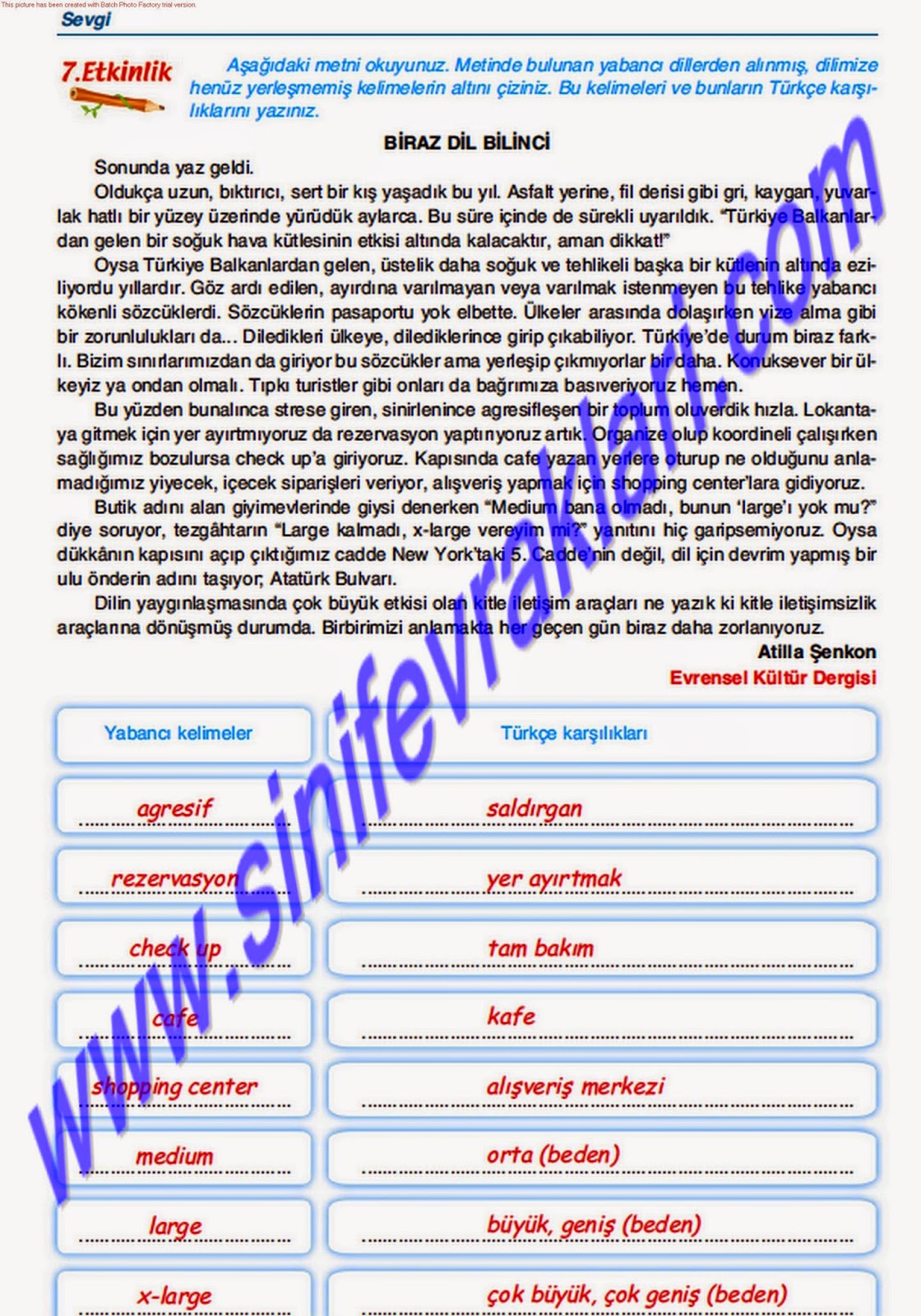 6. Sinif Türkçe Gizem Yayincilik Çalişma Kitabi Cevaplari Sayfa 36