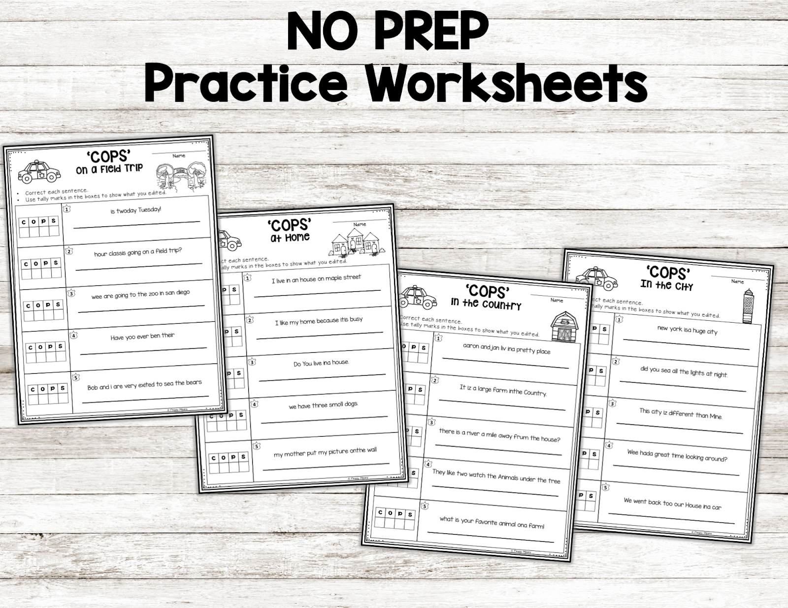 Edit Writing with COPS Primary Flourish