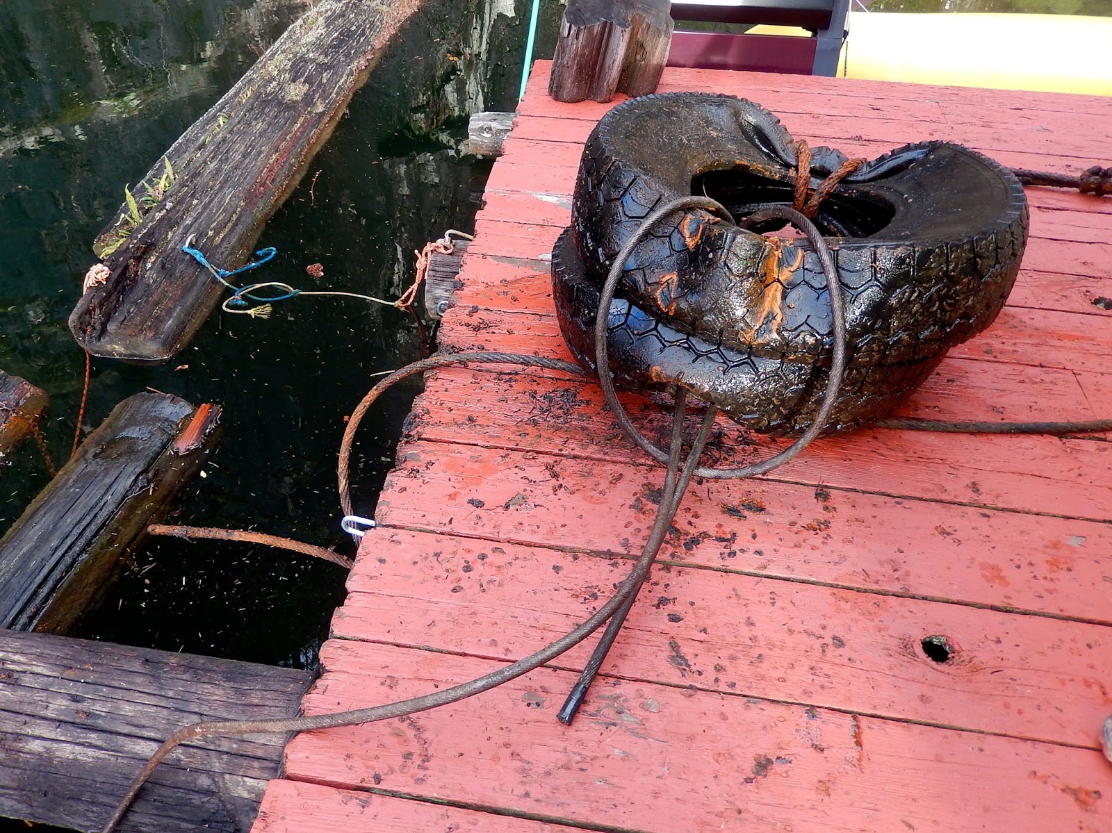 Powell River Books Blog Float Cabin Steel Anchor Cable Repair