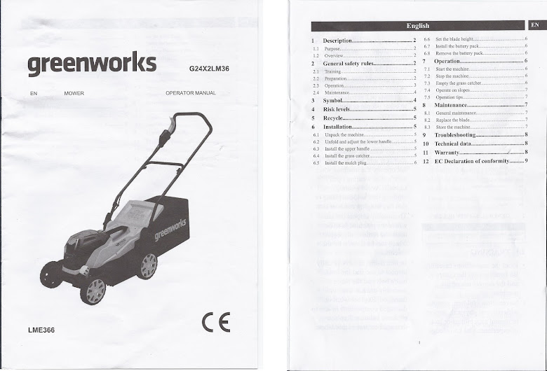 Alans Allotment: Greenworks 48V 36cm Mower Unboxing Part 1