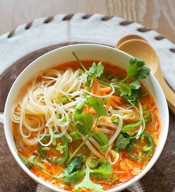 Spicy Thai Red Curry Noodle Soup Recipe #Noodle #Noodle Recipes # ...