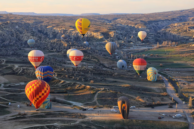 The world's most beautiful hot air balloon flying location