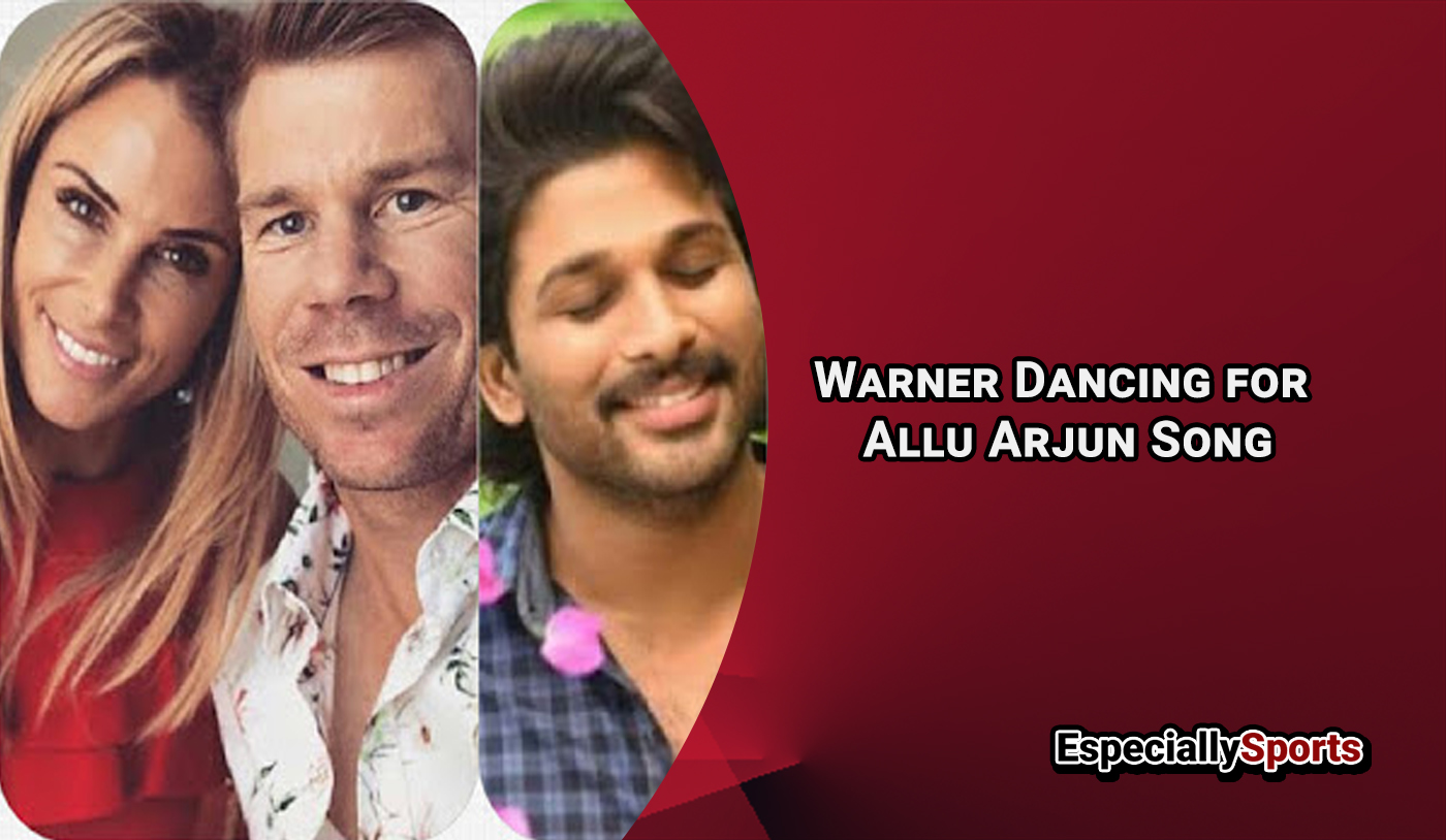 David Warner dances to Allu Arjun song - EspeciallySports