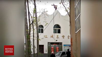 China Secara Paksa Mencopot Salib Dari 250 Gereja di Satu Provinsi