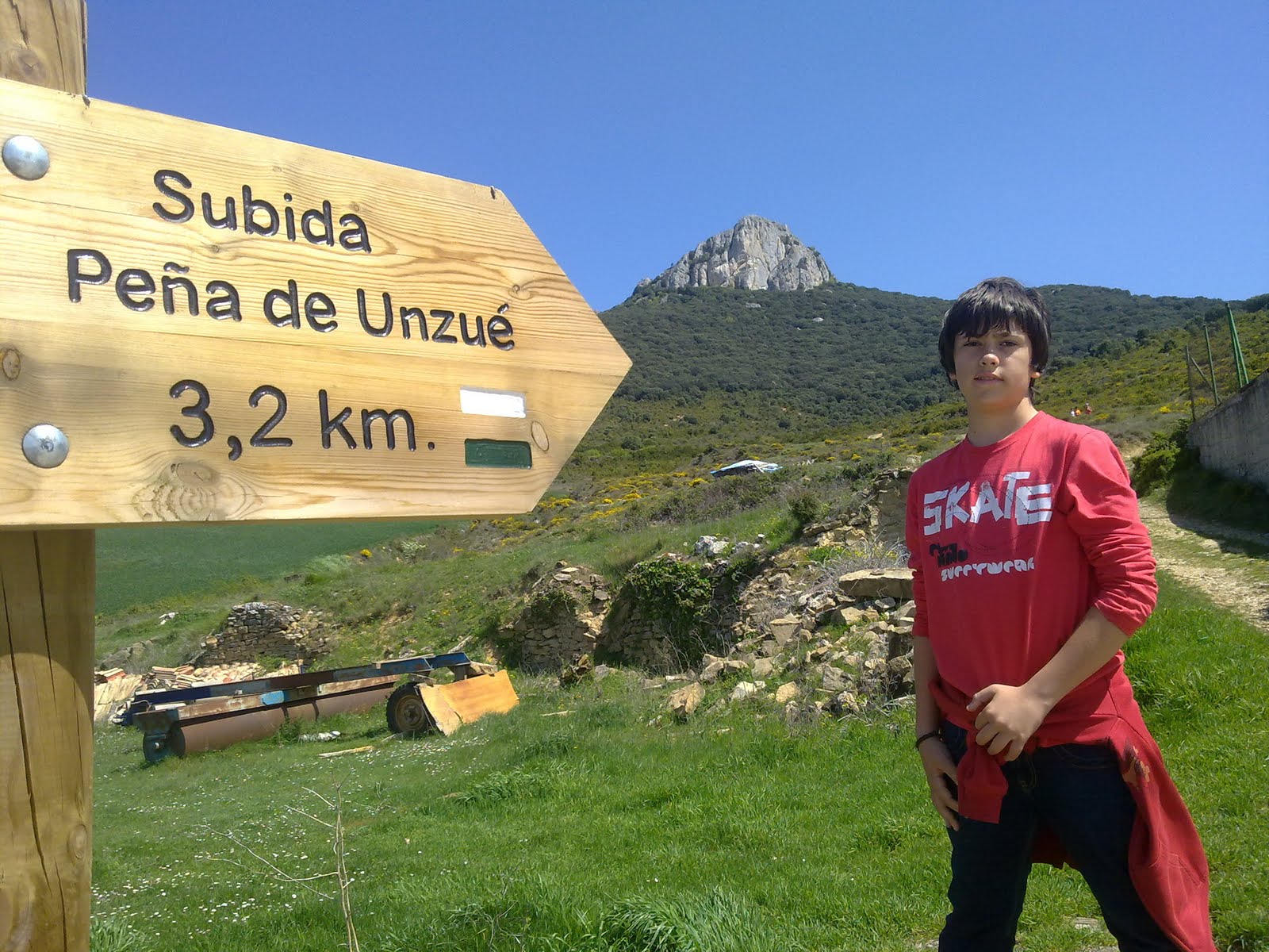 Felipe y Ana somos los mejores Escalada a la Peña Unzué